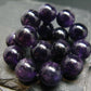 Amethyst Genuine Bracelet ~ 7 Inches ~ 12mm Round Beads