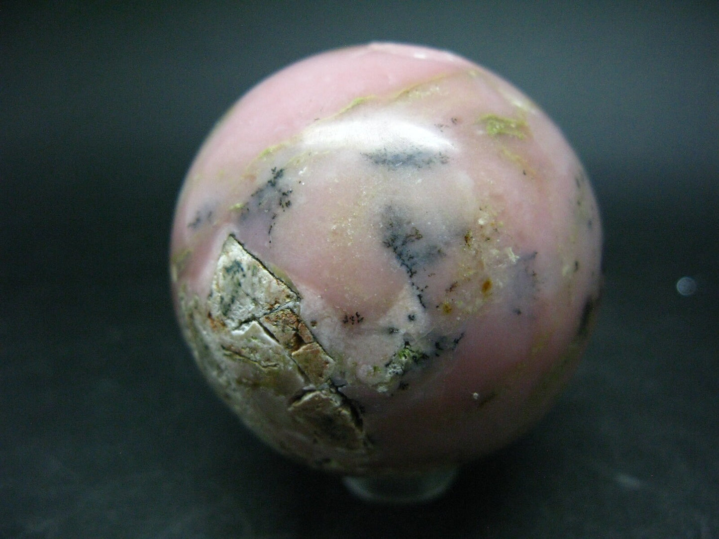 Rare Pink Opal Ball Sphere from Peru - 137.1 Grams - 1.9"