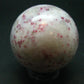 Large Cinnabar in Quartz Sphere from Peru - 239.13 Grams - 2.2"