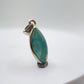 Grandidierite Pendant Marquise Cabochon Blue Green Gemstone Silver Necklace Natural Crystal Jewelry