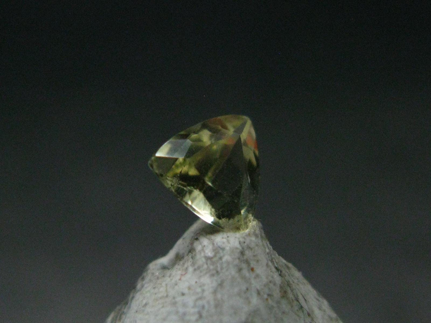Golden Facetted Herderite Cut Gem From Brazil - 0.42 Carats