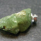 Tsavorite Gem Green Garnet Sterling Silver Pendant From Tanzania - 1.1" - 5.25 Grams
