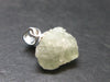 Green Herderite Silver Pendant From Pakistan - 0.6" - 1.26 Grams