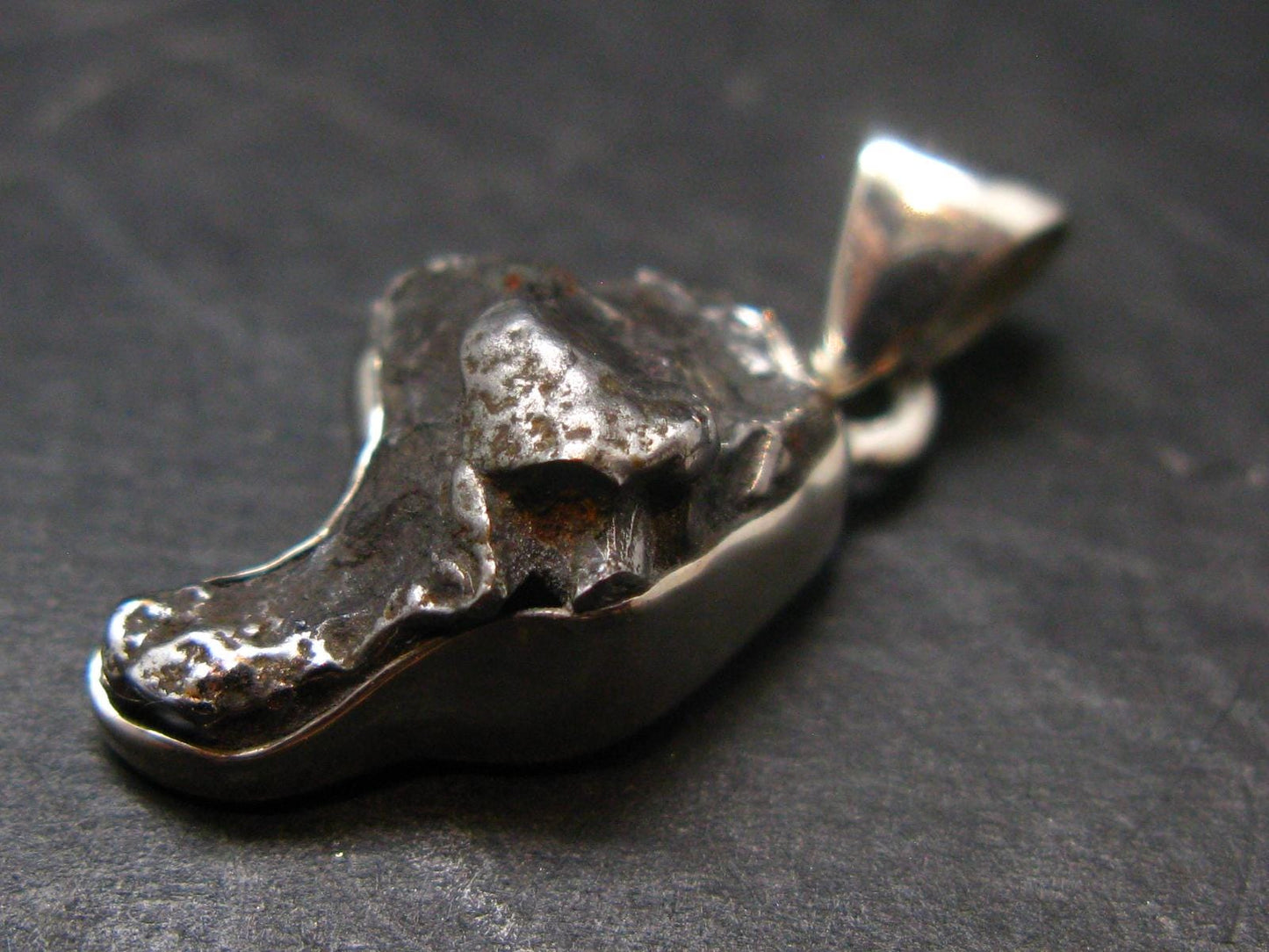 Large Campo Del Cielo Meteorite Pendant from Argentina - 1.0"