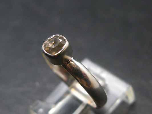 0.49 Carat Phenakite Phenacite Gem Sterling Silver Size 7 Ring from Russia - 1.70 Grams