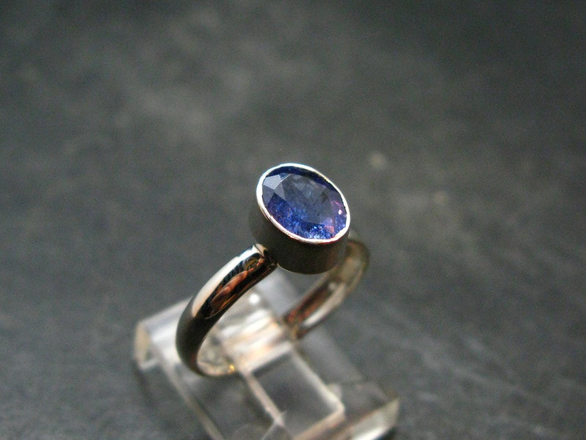 Tanzanite (Zoisite) Sterling Silver Ring - 2.03 Grams - Size 7