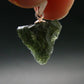 Moldavite Tektite Silver Pendant from Czech Republic - 0.8" - 1.58 Grams