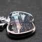 4.56 Billion Years Old Meteorite!!. Muonionalusta Meteorite Apple Silver Pendant from Sweden - 0.8"