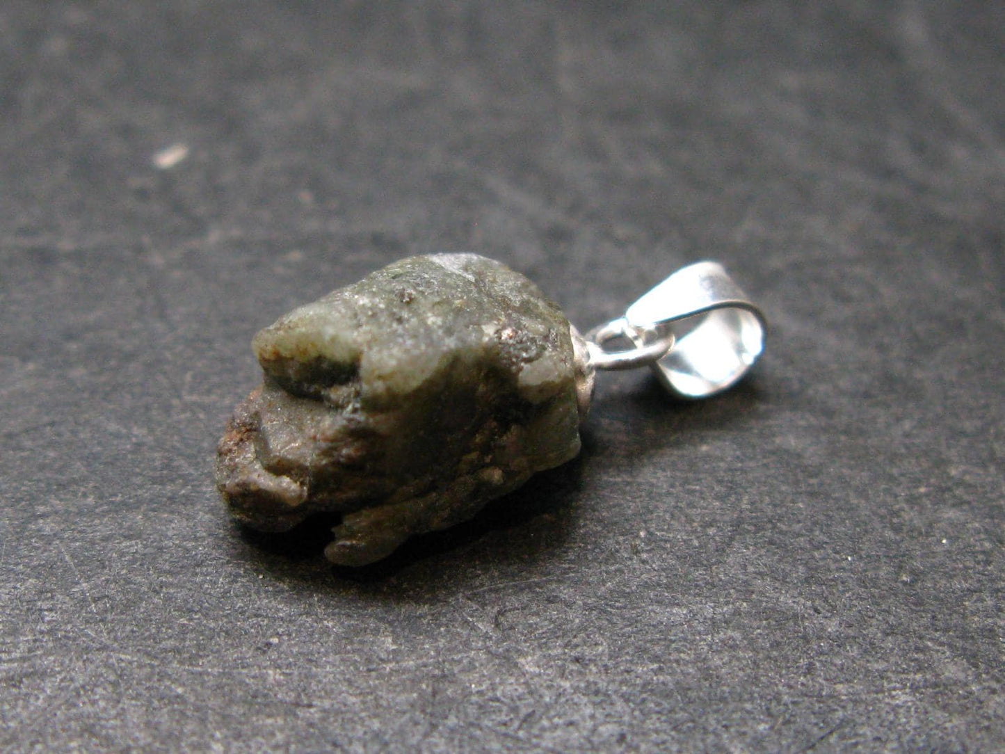 Phenakite Phenacite Silver Pendant from Brazil - 0.7 Inches - 1.08 Grams