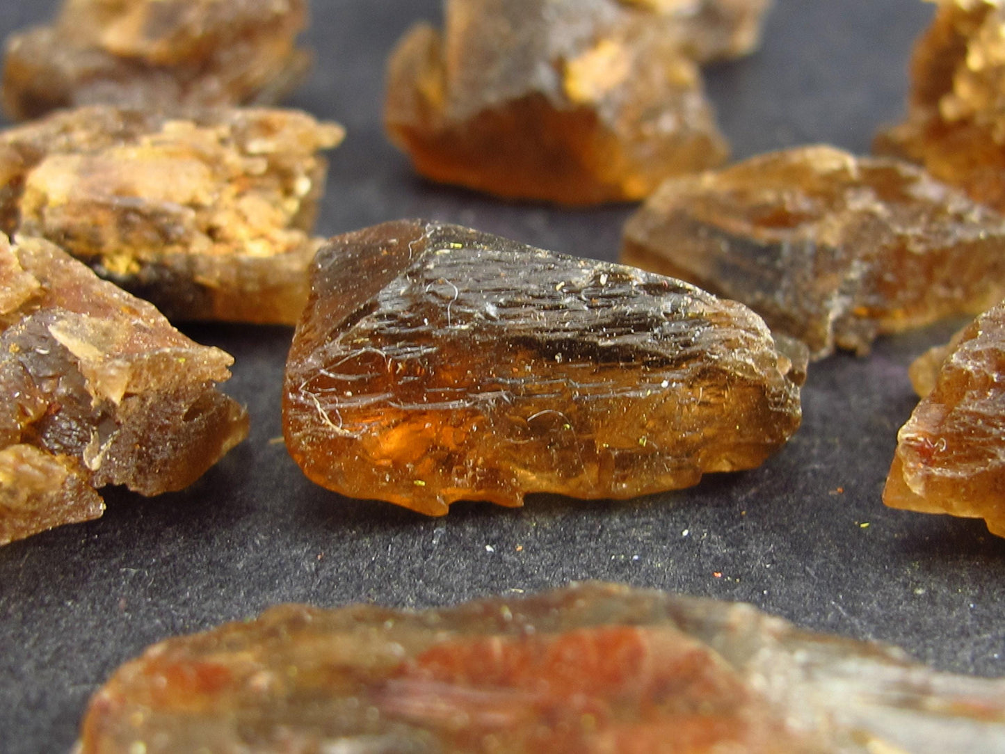 Lot of 10 Rare Enstatite Crystals From Tanzania - 16 Grams