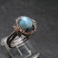 Larimar AAA Quality Sterling Silver Ring - Size 6 - 3.57 Grams