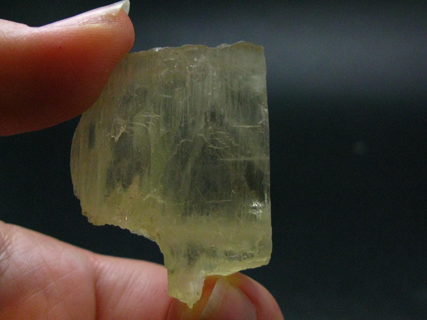 Gem Green Hiddenite Spodumene Crystal From Brazil - 1.6" - 25.33 Grams