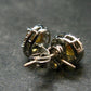 Stone of Success!! Natural Faceted Golden Yellow Citrine Sterling Silver Stud Earrings - 2.90 Grams