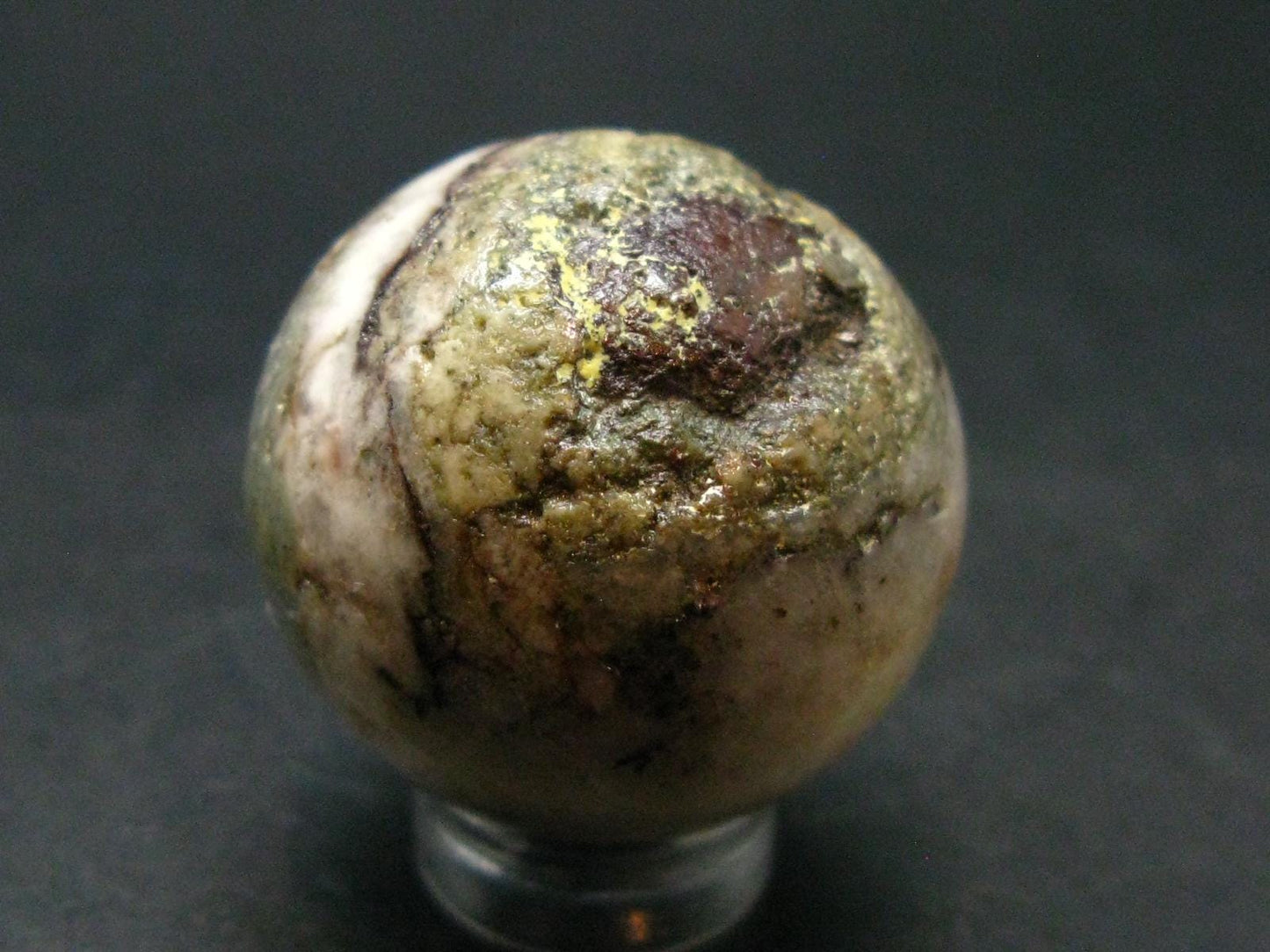 Natrolite Sphere Ball From Indonesia - 1.1" - 24.57 Grams