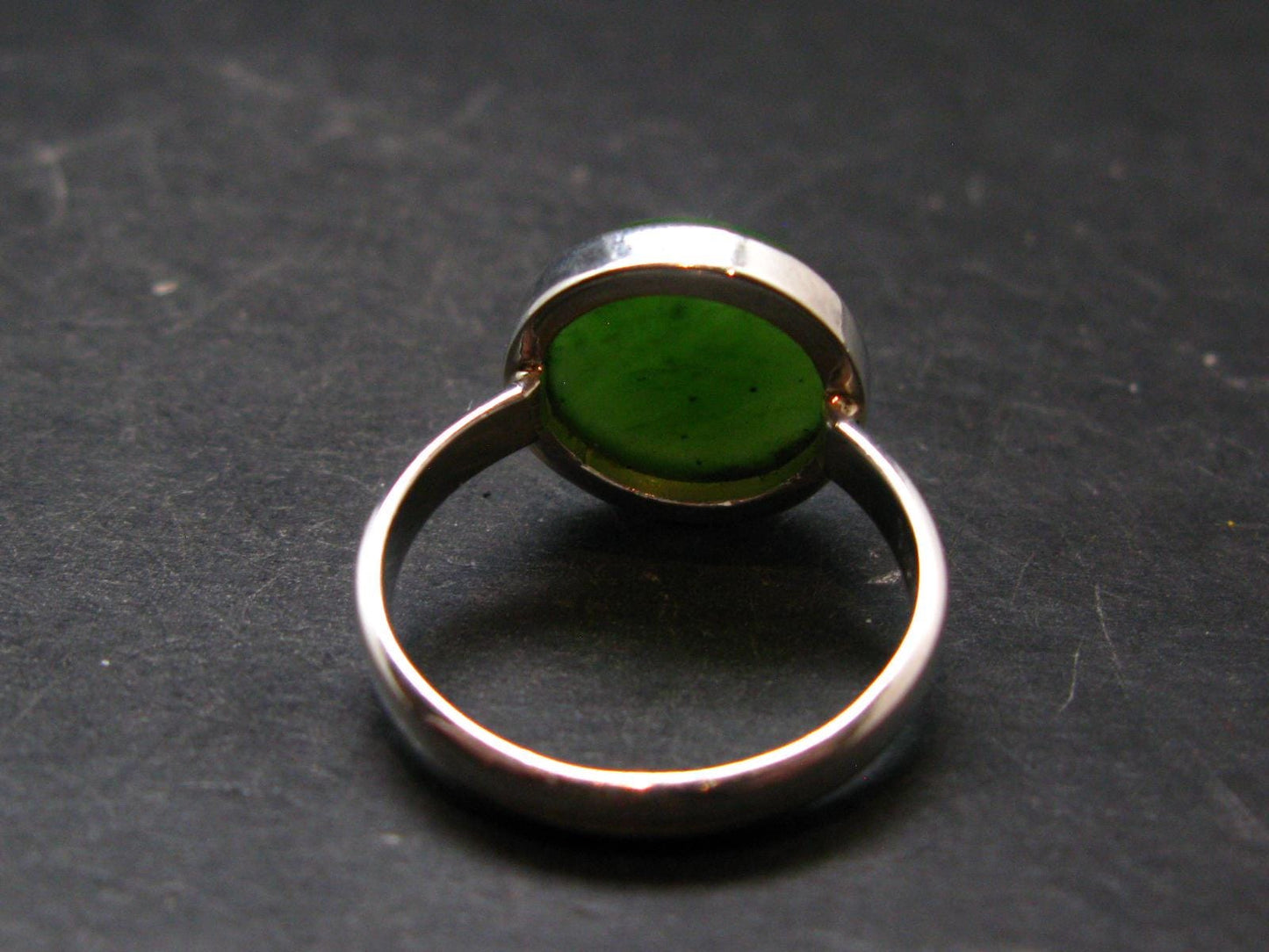 Nephrite Jade Ring From Canada - Size 11 - 5.91 Grams