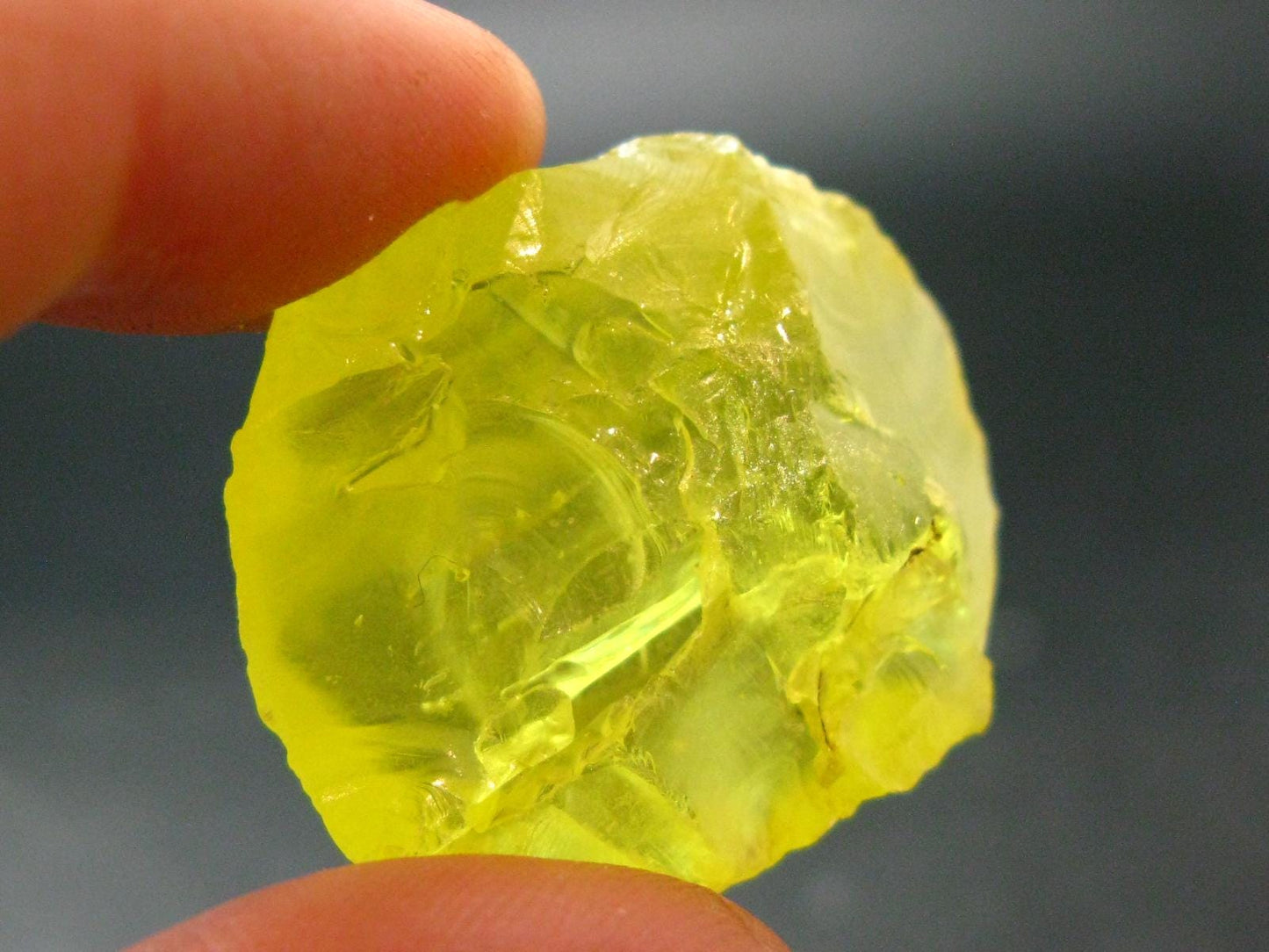 Large Yellow Sulphur Sulfur Crystal Italy - 1.1"