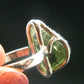 Moldavite Tektite Silver Ring from Czech Republic - Adjustable Size - 6.79 Grams