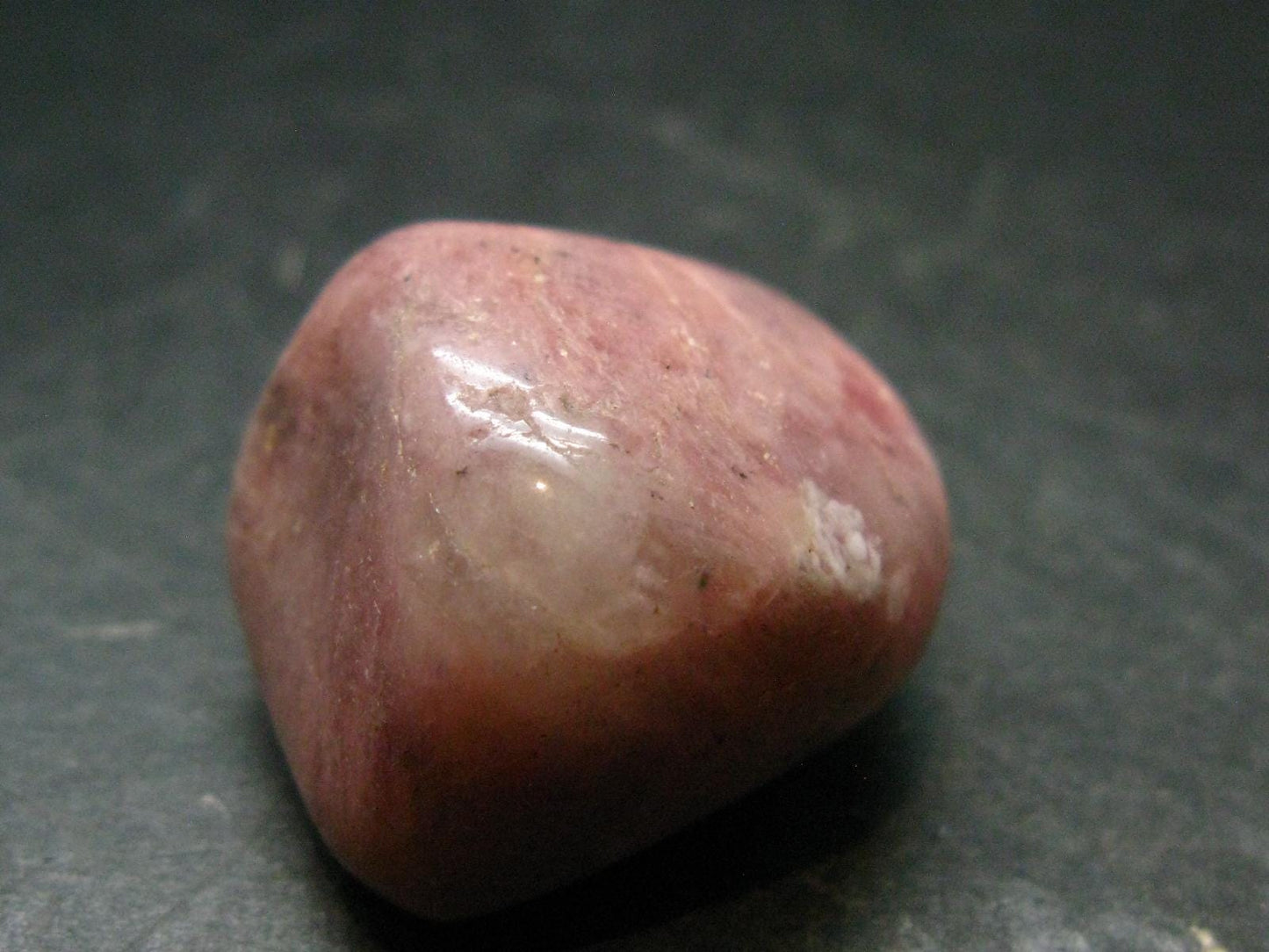 Rare Pink Petalite Tumbled Stone From Canada - 1.1" - 17.56 Grams