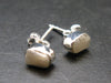 Phenakite Phenacite Sterling Silver Stud Earrings from Nigeria - 1.14 Gram