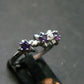 Natural Faceted Rich Purple Color Amethyst Ring - 1.55 Grams - Size adjustable
