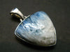 Blue Ice Glacierite Silver Pendant from Indonesia - 1.1" - 5.79 Grams