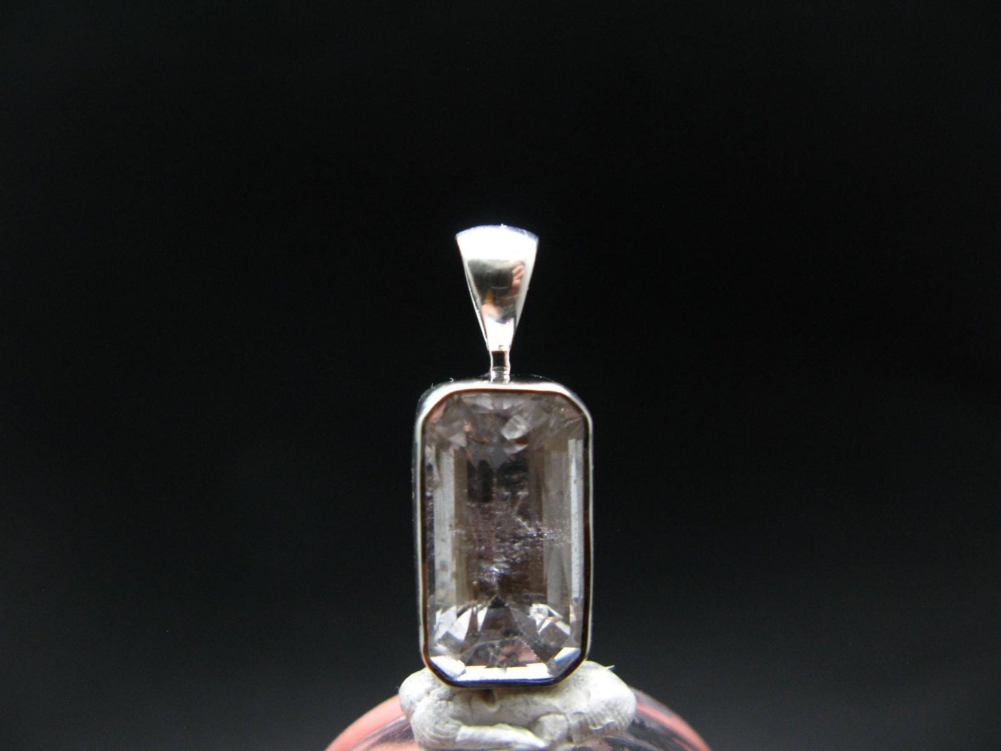 Gem Phenakite Phenacite 8.91 Carats Facetted Pendant from Russia - 3.77 Grams - 0.9"
