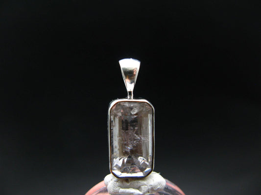 Gem Phenakite Phenacite 8.91 Carats Facetted Pendant from Russia - 3.77 Grams - 0.9"