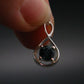 London Blue Topaz Sterling Silver Pendant with CZ From Brazil With Chain - 16" - 2.62 Grams