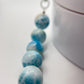 Larimar Beaded Necklace Blue Gemstone Jewelry Ocean Stone Necklace Gift