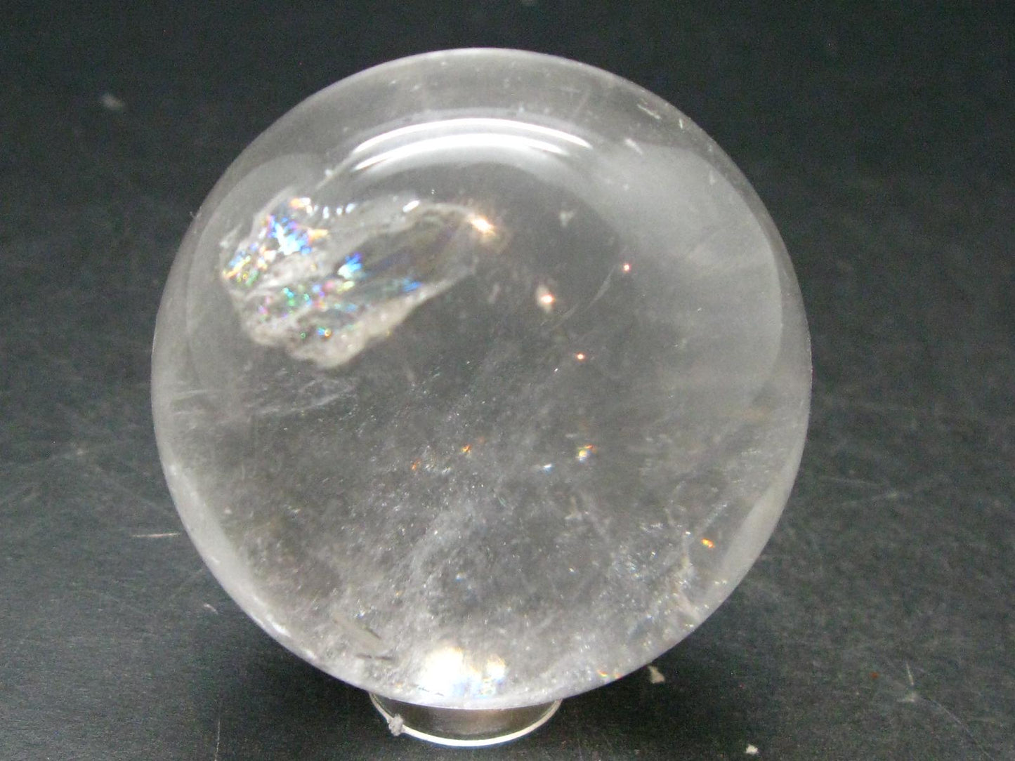 Satyaloka Clear Azeztulite Sphere From India - 1.9"
