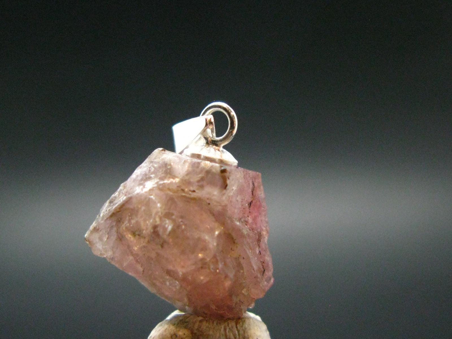 Rare Large Pezzottaite Pink Beryl 925 Silver Pendant from Madagascar - 8.30 Carats - 0.7"