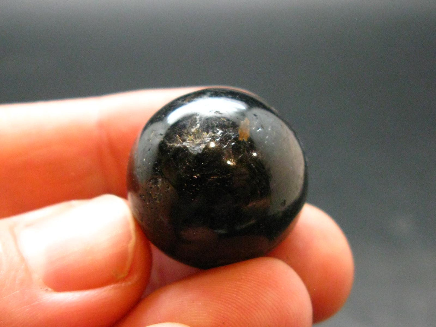 Nuumite Nuummite Sphere Ball From Greenland - 0.8" - 13.28 Grams