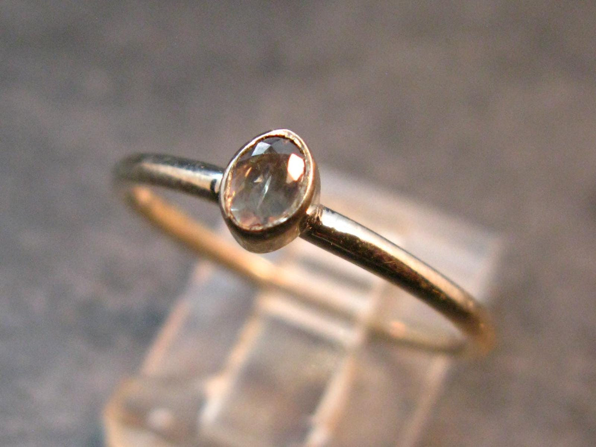 Genuine Alexandrite Gem Silver Ring From Russia - Size 8 - 1.50 Grams