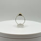 Sterling Silver Ring with Oval Imperial Topaz – Subtle Golden Glow - Size 9.5