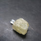 Amblygonite Silver Pendant from Brazil - 0.8" - 2.97 Grams