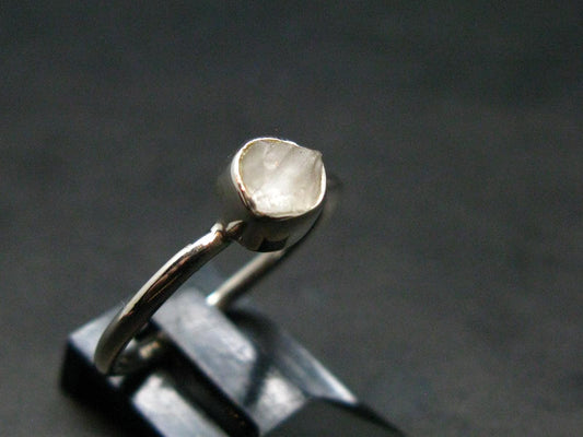 Phenakite Phenacite Crystal Silver Ring From Brazil - Size 7 - 1.79 Grams