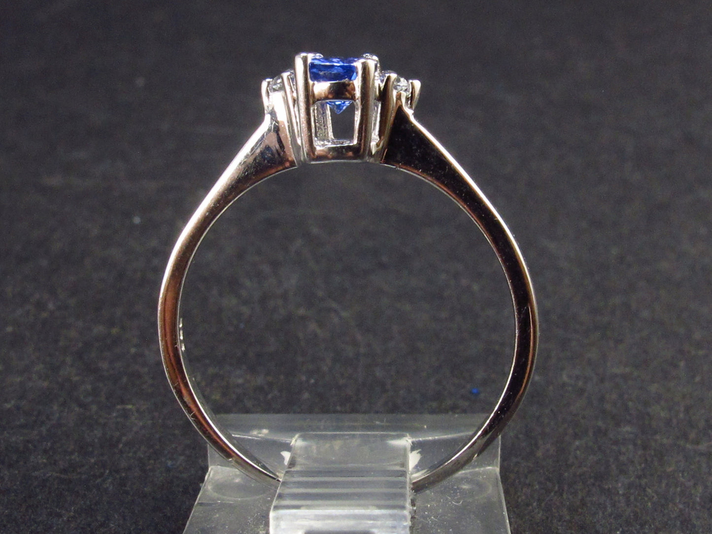 Natural Tanzanite (Zoisite) Crystal Sterling Silver Ring From Tanzania - 1.3 Grams - Size 6.75