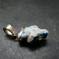 Cavansite Crystal Pendant In Sterling Silver From India - 1.0" - 1.38 Grams