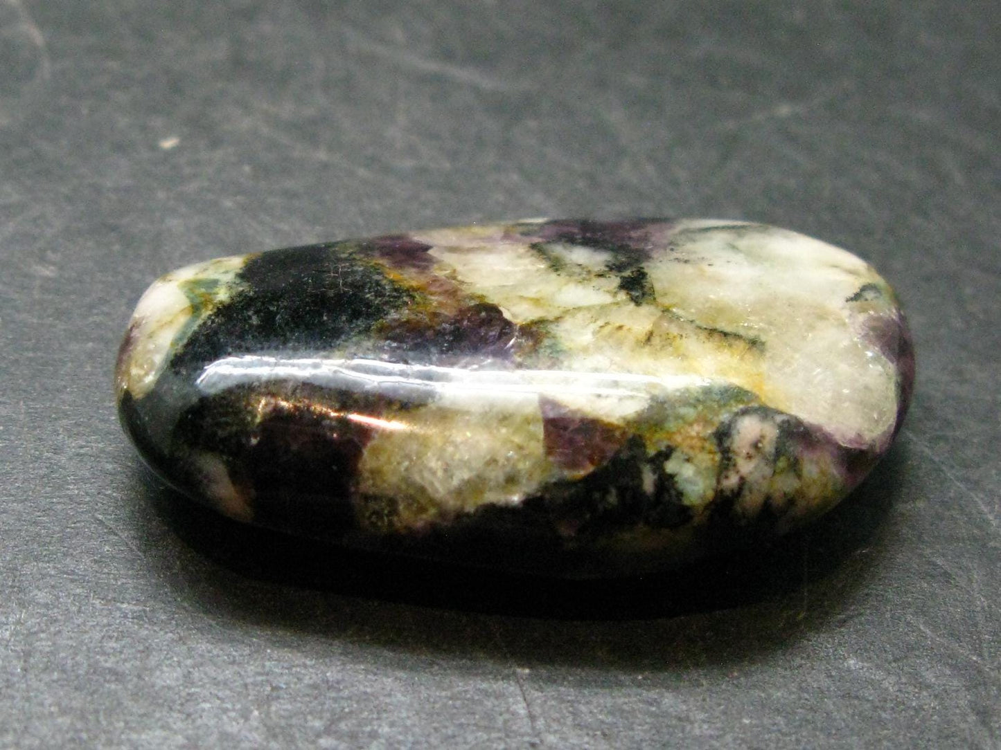 Phenakite Phenacite, Fluorite and Aquamarine Tumbled Stone From Russia - 1.7" - 20.53 Grams
