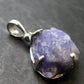 Rare Raw Hackmanite Silver Pendant from Afghanistan - 1.0" - 3.63 Grams