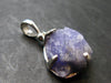 Rare Raw Hackmanite Silver Pendant from Afghanistan - 1.0" - 3.63 Grams