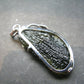 Large Gem Moldavite Tektite SS Pendant From Czech Republic - 8.25 Grams - 1.8"