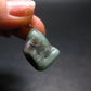 Natural Emerald Tumbled Stone Silver Pendant from Brazil - 1.2" - 4.55 Grams