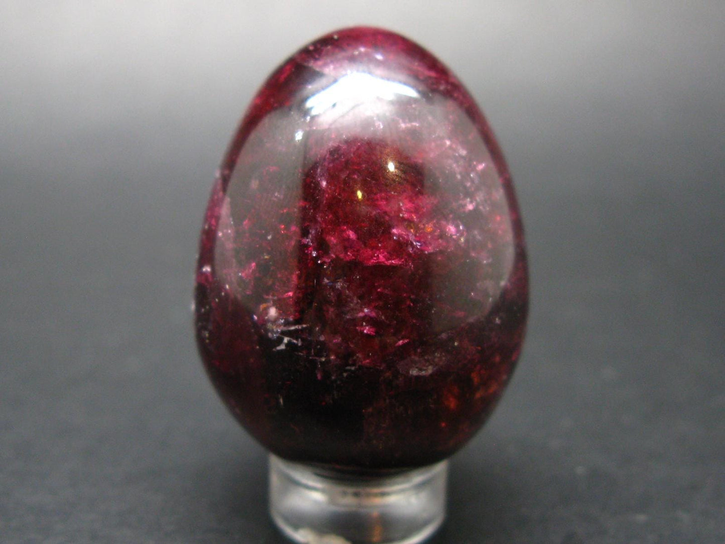 Red Tourmaline Rubellite Egg From Russia - 1.6" - 50.3 Grams