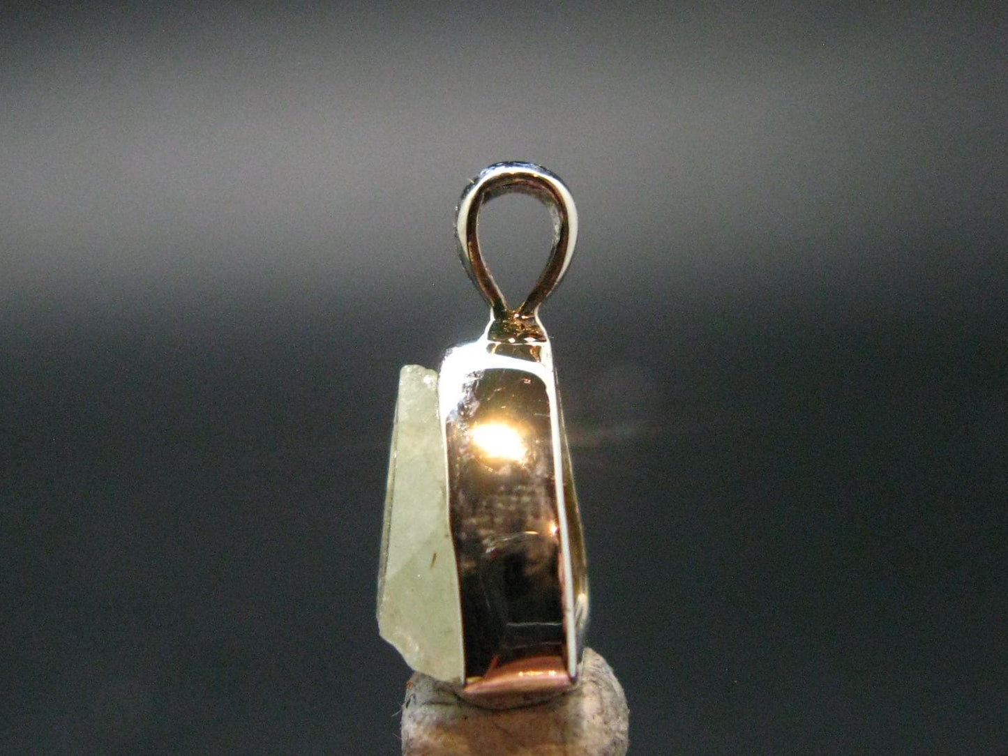 Rhodizite Rhodozite Crystal Silver Pendant from Madagascar - 0.7" - 1.51 Grams