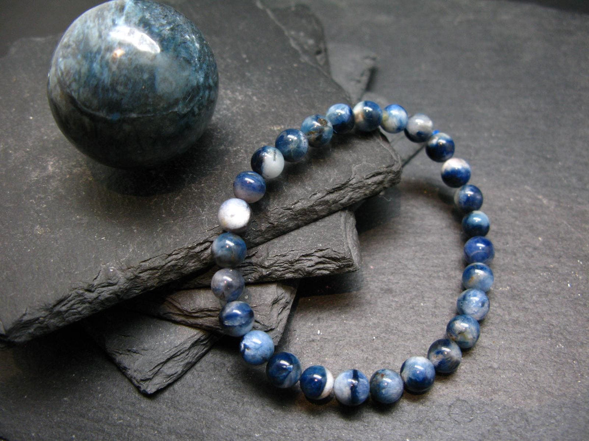 Dianite (Blue Jade) Genuine Bracelet ~ 7 Inches ~ 6mm Round Beads