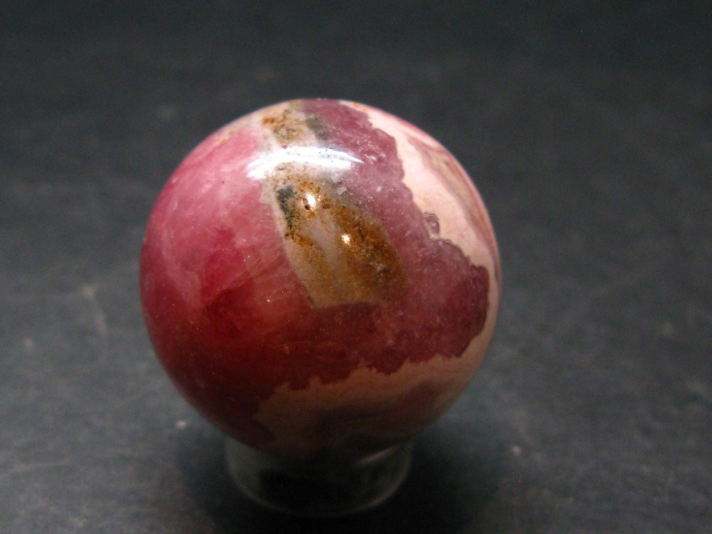 Rhodochrosite Sphere Ball from Argentina - 1.1" - 41.61 Grams