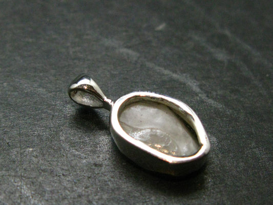 Phenakite Phenacite Crystal Silver Pendant From Russia - 0.7" - 1.14 Grams