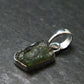 Moldavite Tektite Silver Pendant from Czech Republic - 0.9" - 1.31 Grams