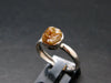 Green Herderite Silver Ring From Brazil - 2.0 Grams - Size 8
